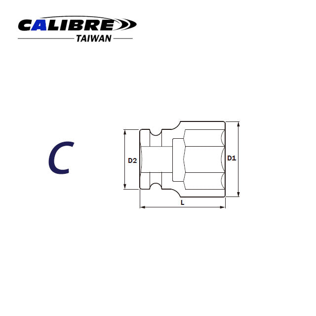 CAC80024 TAIWAN Impact Socket (MM), 3-1/2" 6pt, 120-235 MM