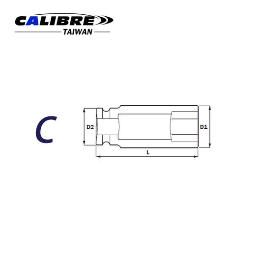 CAC80015 TAIWAN Deep Impact E Sockets, 3/4", E18-E28