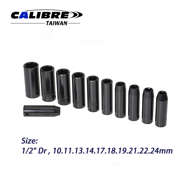 11PC Deep Impact Socket Set