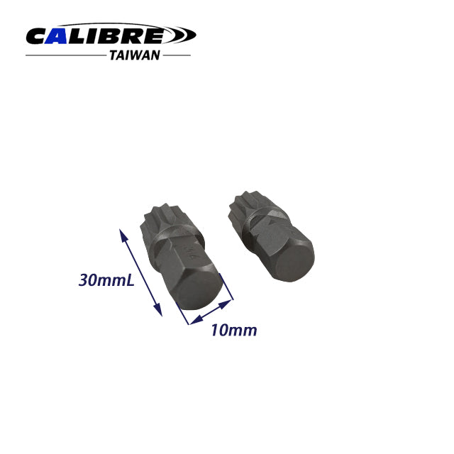 2pc M14 x 30mml S2 Spline Bit Set