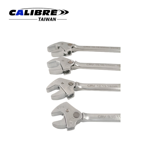 4pc Clamp Ratchet Wrench Set