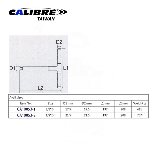 CA10053 TAIWAN CALIBRE 1000V VDE T-Handle