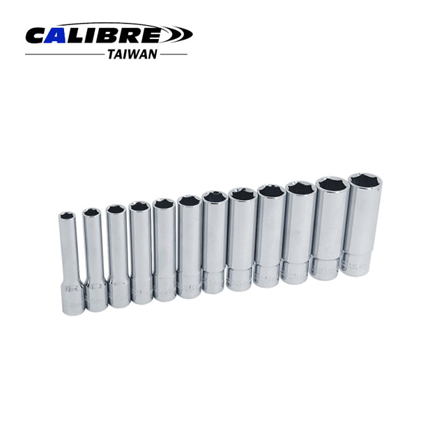 12pc 3/8” Dr Extra Deep Socket Set