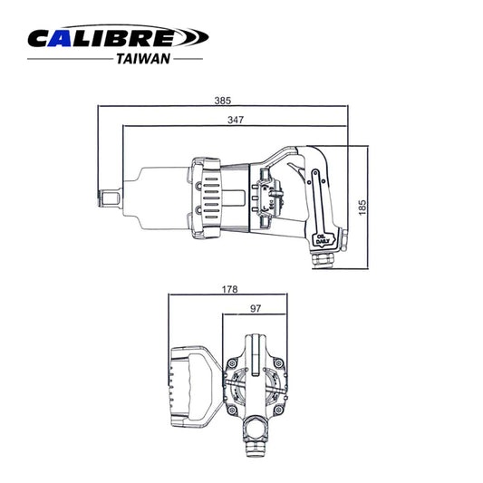 Pinless Straight Impact Wrench
