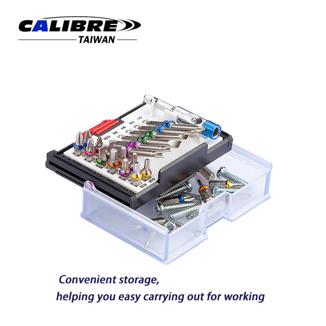 1/4” Dr 19pc Color Bit Tool Set