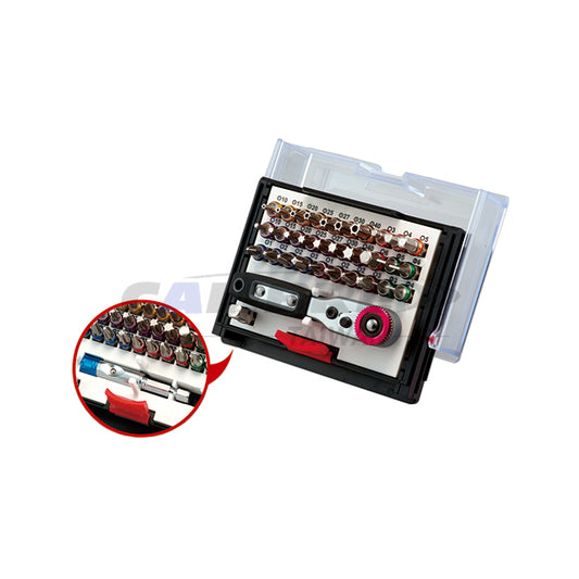 1/4” Dr 33pc 180 Degree Color Bit Tool