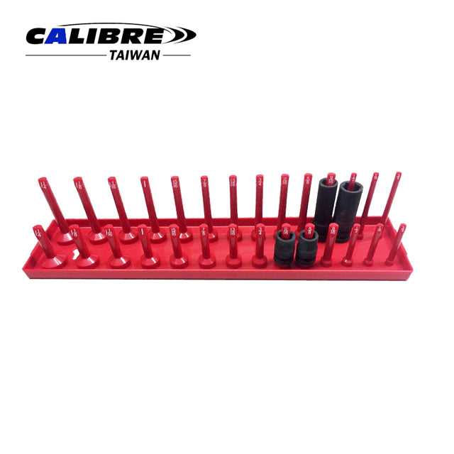 SAE & Metric Size 6PC Socket Tray Set