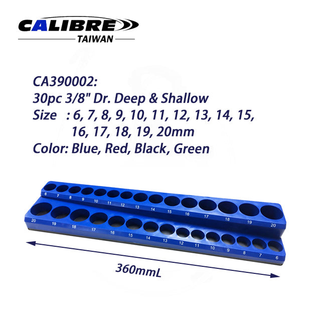 3pc Metric Magnetic Socket Holder Set
