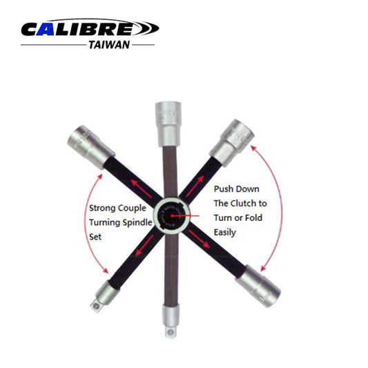 Foldable Slidable Lug Wrench