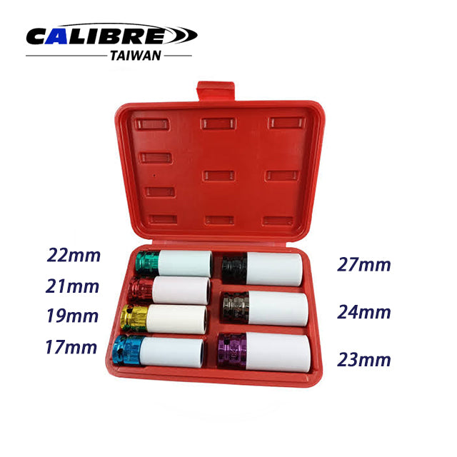 7pc 1/2” Dr Alloy Wheel Nut Sockets