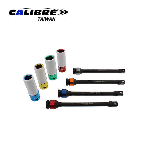 8pc Torque Extension & Tire Deep Socket
