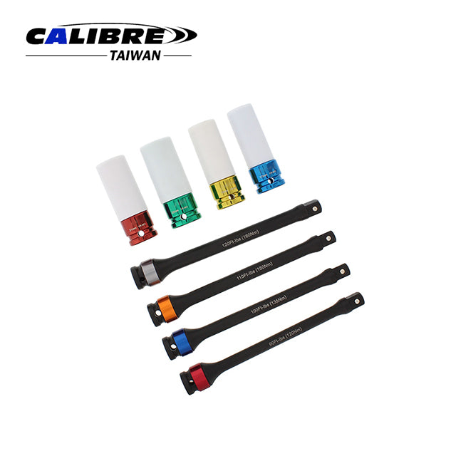 8pc Torque Extension & Tire Deep Socket