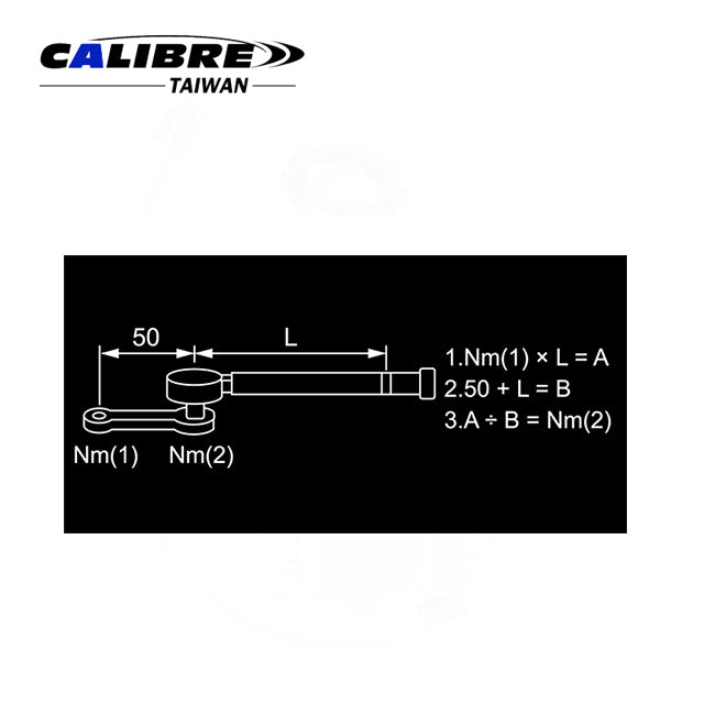 CAA0270 TAIWAN CALIBR 10pc Torque Adaptor wrench Set - Metric