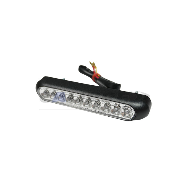 Rear Lantern with LED Shield Light Black Clear Lens E-Approved