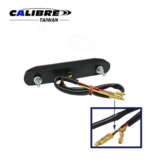 Rear Lantern with LED Shield Light Black Clear Lens E-Approved