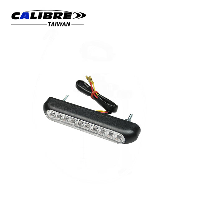 Rear Lantern with LED Shield Light Black Clear Lens E-Approved