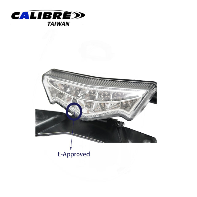 MP Rear Lantern with Shield Holder LED Clear Glass E-Approved