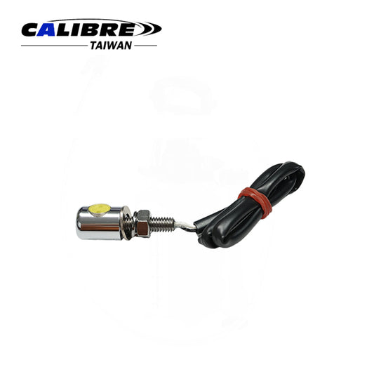 License Plate Light LED M6 Bolt Chrome E-Approved