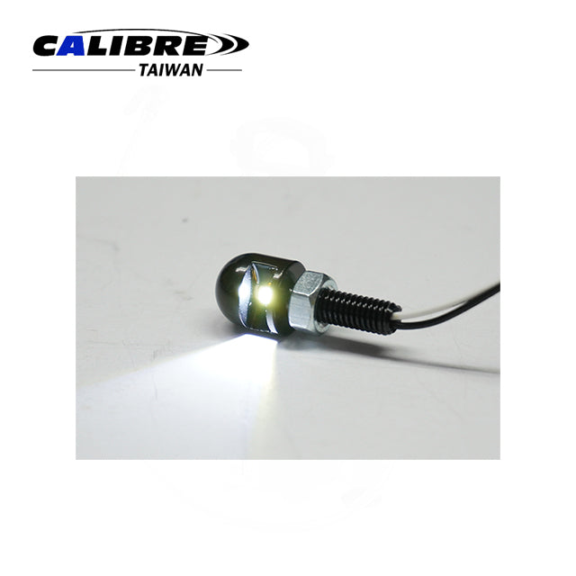 Motorcycle License Plate Light LED M6 Bolt Round