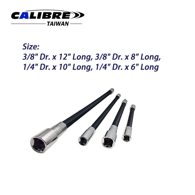 4pc Flexible Socket Extension Tools