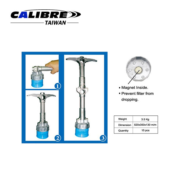15pc Oil Filter Wrench Set