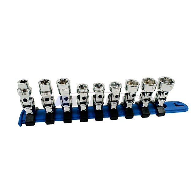 9pc Firm Flex Dual Drive Socket Set