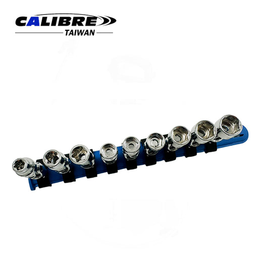 9pc Firm Flex Dual Drive Socket Set