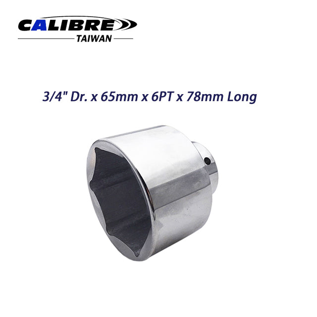 Chrome Plated 65mm 3/4”Dr. Axle Nut Socket