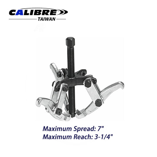 3-Jaw Gear Puller, 7" - Reversible