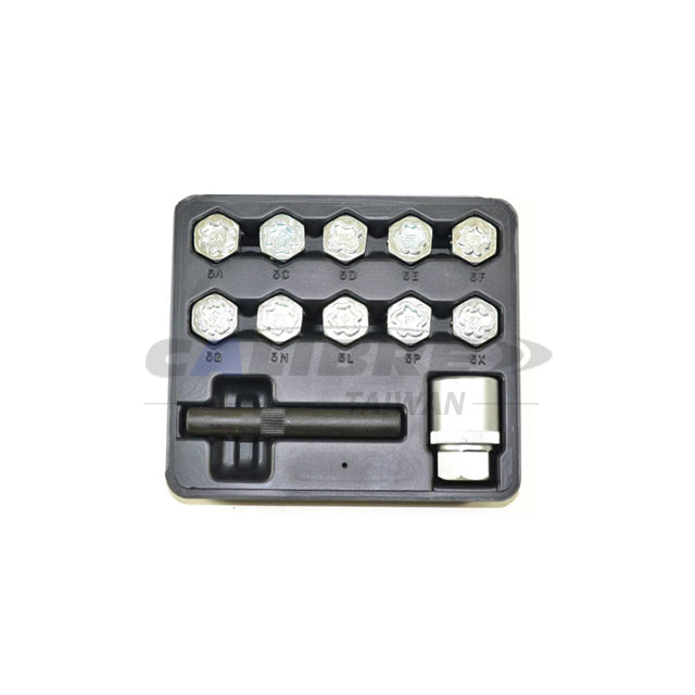 12pc Special Wheel Nut Socket Set