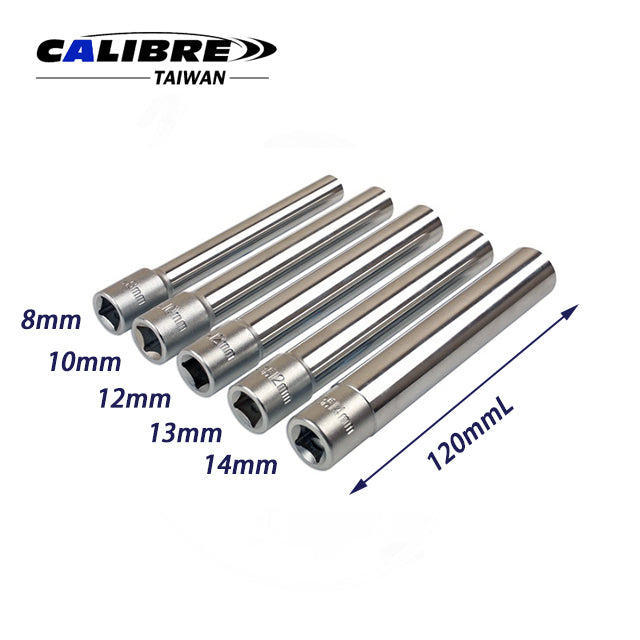 5pc Extra Long Socket Sets