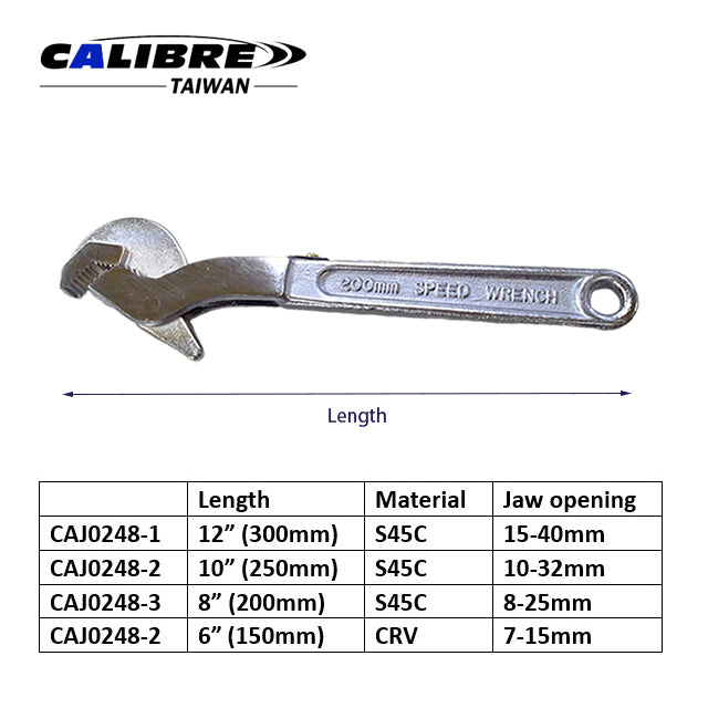 Speed Wrench 6-12 inch