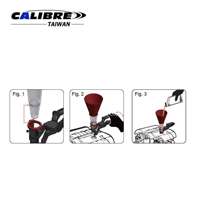 2pc Universal Oil Funnel Set