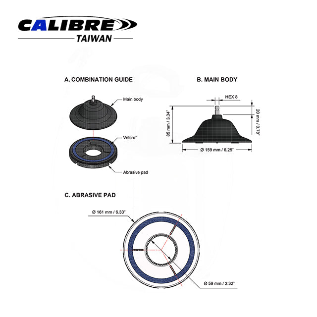 Wheel Hub Grinder Set