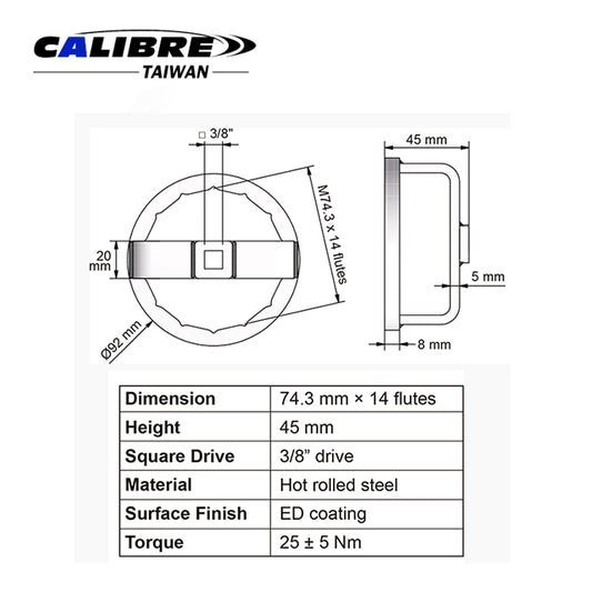 Mercedes-Benz Oil Filter Wrench