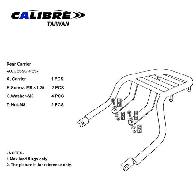 Carrier Rack for HONDA Monkey 125