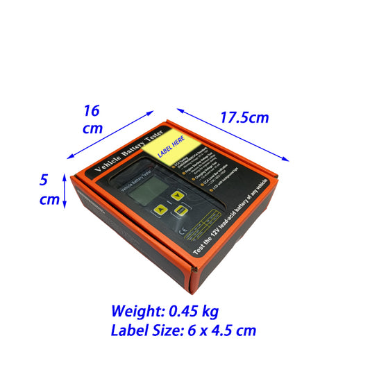 Vehicle Battery Tester Check 12V