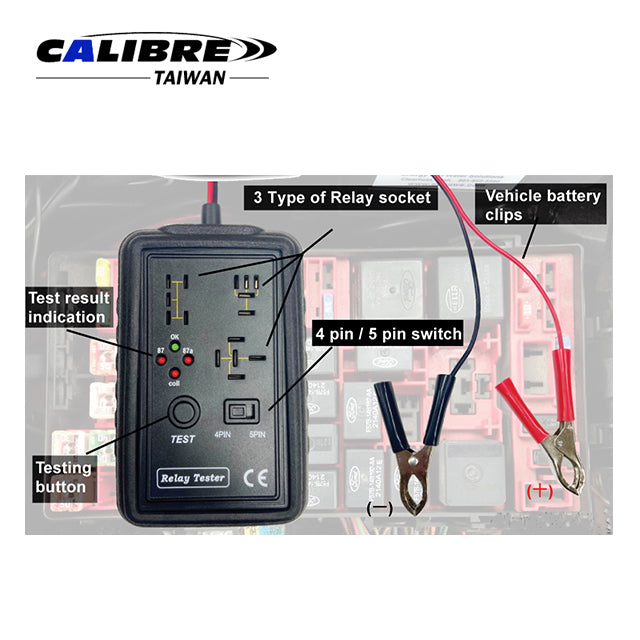 Relay Tester Support both 4 / 5pin relay
