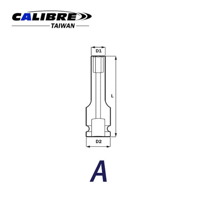 CAC80014 TAIWAN Impact E Sockets 1/2", E10-E24
