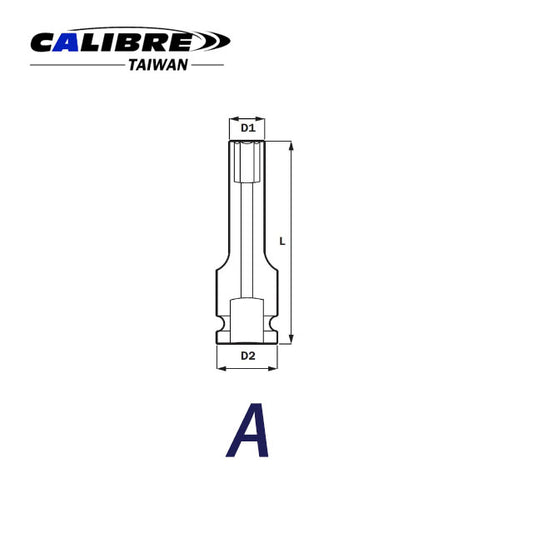 CAC80014 TAIWAN Impact E Sockets 1/2", E10-E24