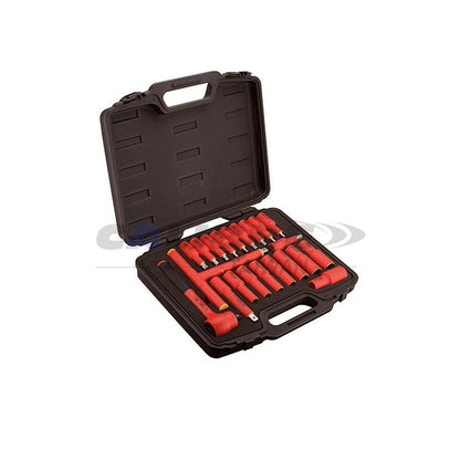 22pc 1/2” Dr. 1000V VDE Insulated Tool Set