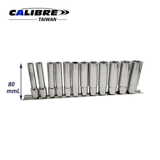 12pc 3/8” Dr Extra Deep Socket Set