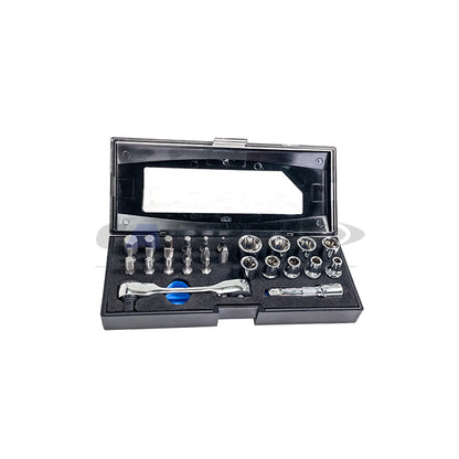 28pc Double Pico Head Stubby Ratchet Handle Set