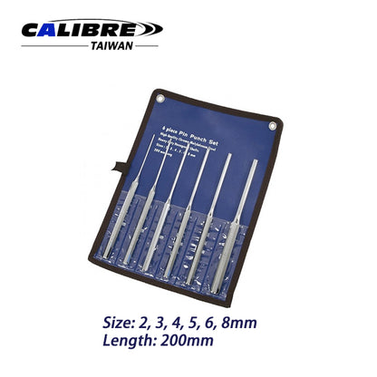 6pc Extra Long Pin Punch Set