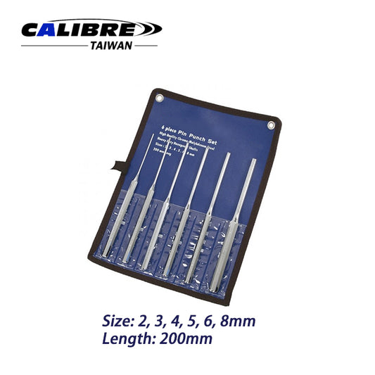 6pc Extra Long Pin Punch Set