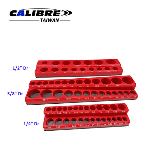 3pc SAE Magnetic Socket Holder Set