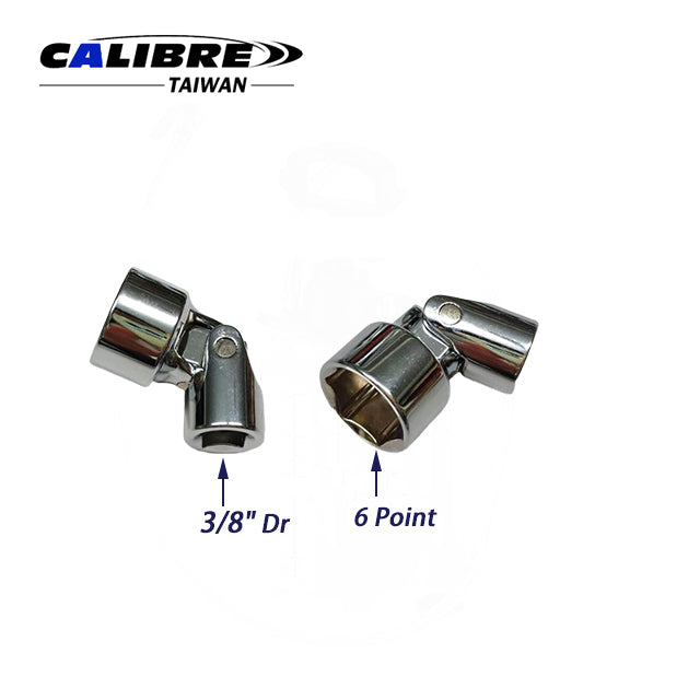 6pt 3/8" Dr Universal Joint Swivel Socket