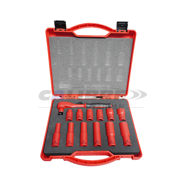 13pc 3/8" Dr VDE Ratchets Sockets Set