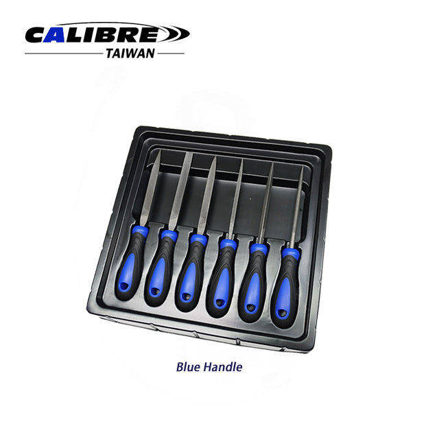 6pc Blue Handle Mini File Set