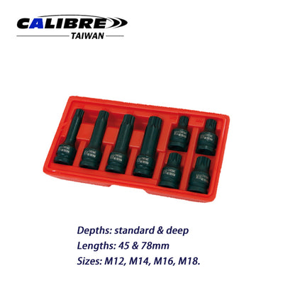 1/2” Dr. Impact Spline Bit Socket Set